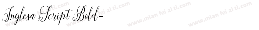 Inglesa Script Bold字体转换